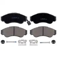 febi Bremsbel&auml;ge + Warnkontakt f&uuml;r CITROEN Jumper FIAT Ducato PEUGEOT Boxer 230 ZCT vorne