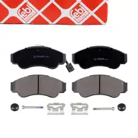 febi Bremsbel&auml;ge + Warnkontakt f&uuml;r CITROEN Jumper FIAT Ducato PEUGEOT Boxer 230 ZCT vorne