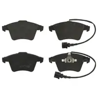 febi Bremsbel&auml;ge + Warnkontakt f&uuml;r VW Touareg 7L mit &Oslash; 308mm Scheiben 1LB vorne 7L6698151B