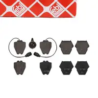 febi 16763 Bremsbel&auml;ge + Warnkontakt f&uuml;r AUDI A8 4D mit 323mm Scheiben vorne 4D0698151AE