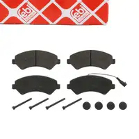 febi 16840 Bremsbel&auml;ge + Warnkontakt f&uuml;r CITROEN Jumper PEUGEOT Boxer FIAT Ducato vorne