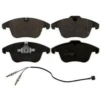 febi 16889 Bremsbel&auml;ge + Warnkontakt f&uuml;r CITROEN C5 3 PEUGEOT 407 1/SW vorne 1609253180