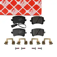 febi 172168 Bremsbel&auml;ge + Warnkontakt f&uuml;r AUDI Q3 8U RSQ3 310 340 367 PS hinten 8U0698451D
