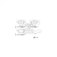 febi 172179 Bremsbel&auml;ge Bremsbelagsatz f&uuml;r FORD Focus 4 MK4 Kuga 3 MK3 Puma vorne 2209149