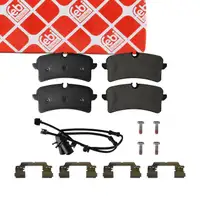 febi 172183 Bremsbel&auml;ge + Warnkontakt f&uuml;r AUDI A6 C7 S6 RS6 A7 4G S7 RS7 hinten 4H0698451F