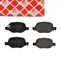 febi Bremsbel&auml;ge Bremsbelagsatz f&uuml;r FIAT 500L 351 352 0.9 1.4 1.3D 80-105 hinten 77366456