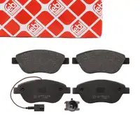 febi Bremsbel&auml;ge + Warnkontakt f&uuml;r FIAT Doblo 263 OPEL Combo mit &Oslash; 384mm Scheiben vorne