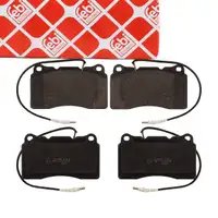 febi Bremsbel&auml;ge + Warnkontakt f&uuml;r CITROEN C8 PEUGEOT 607 FIAT Ulysse LANCIA Phedra vorne