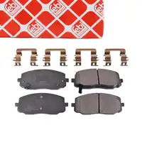febi 116299 Bremsbel&auml;ge Bremsbelagsatz f&uuml;r HYUNDAI i10 PA 1.0 1.1 1.2 vorne 58101-1JA60