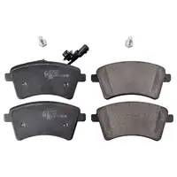 febi 116200 Bremsbel&auml;ge + Warnkontakt f&uuml;r RENAULT Kangoo/Be Pop/Rapid Grand Kangoo 2 vorne