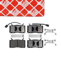 febi 116228 Bremsbel&auml;ge + Warnkontakt f&uuml;r ALFA ROMEO Giulia 952 Stelvio 949 vorne 77367677