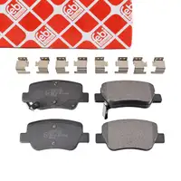 febi 116304 Bremsbel&auml;ge Bremsbelagsatz f&uuml;r TOYOTA Avensis 1.6 1.8 2.0 hinten 04466-05040