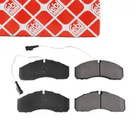 febi 116407 Brake pads + warning switch for NISSAN CABSTAR, gross vehicle weight 45 tons (front)