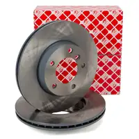 febi 01718 Bremsscheiben Satz f&uuml;r BMW 3er E36 E46 Z3 Z4 E85 vorne 34116864060