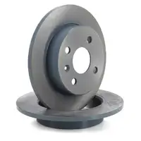 febi Bremsen Set Bremsscheiben + Bremsbel&auml;ge f&uuml;r OPEL Astra G H 4-Loch hinten