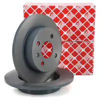 febi 17212 Bremsscheiben Satz f&uuml;r OPEL Astra G H Meriva A 4-Loch hinten