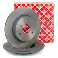 febi 22345 Bremsscheiben Satz f&uuml;r SMART Cabrio City-Coupe ForTwo 450 451 Roadster vorne