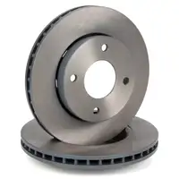 febi Bremsscheiben + Bremsbel&auml;ge f&uuml;r MITSUBISHI Colt 6/CZC SMART ForFour 454 vorne