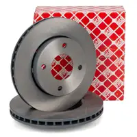 febi 2283 Bremsscheiben Satz f&uuml;r MITSUBISHI Colt 6/CZC SMART ForFour 454 vorne