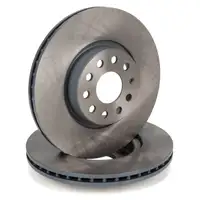 febi Bremsscheiben + Bel&auml;ge + Sensor f&uuml;r VW Golf 5 Passat B6 B7 A3 8P Leon Octavia 2 vorne