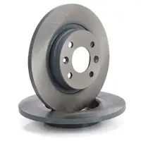 febi Bremsscheiben + Bel&auml;ge Sensor f&uuml;r RENAULT Twingo 1 2 11.2003 DACIA Logan vorne