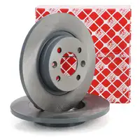 febi 30652 Bremsscheiben Satz f&uuml;r RENAULT Twingo 1 2 3 DACIA Logan 1 2 Sandero 1 2 vorne