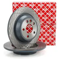 febi 30721Bremsscheiben Satz f&uuml;r FORD Focus 2 ST/RS Kuga 1 Mondeo 4 S-MAX WA6 hinten