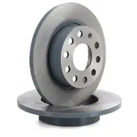 febi Bremsscheiben + Bremsbel&auml;ge f&uuml;r VW Golf 5 6 Caddy 3 Scirocco A3 8P Octavia 2 hinten