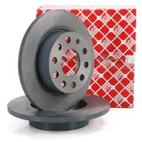 febi 36215 Bremsscheiben Satz f&uuml;r VW Golf 5 6 Touran 8P Altea Octavia 2 3 Superb 2 hinten