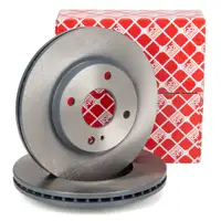 febi 38600 Bremsscheiben Satz f&uuml;r FORD Fiesta 6 MK6 Ka+ 3 UK FK vorne