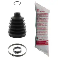 febi Achsmanschette Satz f&uuml;r RENAULT Clio 3 Megane 2 2 Sandero/Stepway vorne radseitig