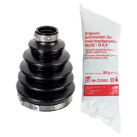 2x febi Achsmanschette Satz f&uuml;r AUDI A4 B9 A5 F5 RENAULT Grand/Scenic 3 vorne radseitig