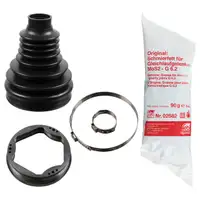 febi Achsmanschette Satz f&uuml;r OPEL Astra K Corsa E FORD Ecosport vorne getriebeseitig