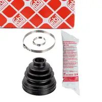 febi Achsmanschette Satz f&uuml;r PEUGEOT Boxer CITROEN Jumper FIAT Ducato vorne getriebeseitig