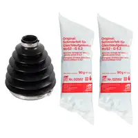 febi Achsmanschette Satz f&uuml;r AUDI A4 B8 A6 C6 C7 A5 8T Q5 8R A8 vorne radseitig 8K0498203A