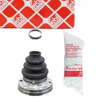 febi Achsmanschette Satz f&uuml;r BMW 1er E81 E87 E88 3er E90 E91 F31 X1 hinten getriebeseitig