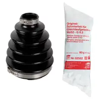 febi Achsmanschette Satz f&uuml;r AUDI A4 B8 B9 A6 C7 A5 8T 8F Q5 8RB A7 4G A8 vorne radseitig