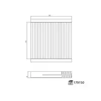 febi 179150 Innenraumfilter Aktivkohlefilter für OPEL Doblo FIAT Tipo Linea Qubo Fiorino