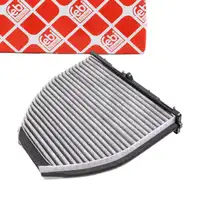 febi Innenraumfilter Aktivkohlefilter für MERCEDES C-Klasse W204 S204 W211 S211 W212 S212