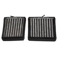 2x febi 176024 Innenraumfilter Aktivkohle für MERCEDES C-Klasse W203 S203 CL203 CLK C209