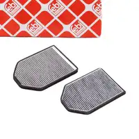 febi 21702 Innenraumfilter Aktivkohlefilter Filtereinsatz Satz für AUDI A8 D2 4D0898438A