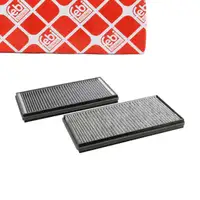 febi 22070 Innenraumfilter Satz Aktivkohlefilter f&uuml;r BMW 5er E60 E61 6er E63 64319174372