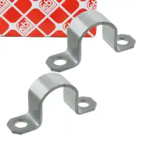 2x febi 27355 Halterung Stabilisatorlager f&uuml;r FORD Mondeo 1 2 Cougar Scorpio 2 vorne
