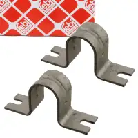 2x febi 29946 Halterung Stabilisatorlager f&uuml;r RENAULT Laguna 2 vorne 8200272596