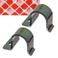 2x febi 36504 Halterung Stabilisatorlager f&uuml;r MERCEDES Sprinter B901-903 VW LT 2 vorne
