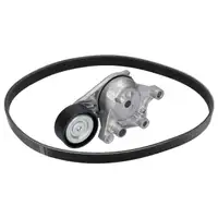 febi 183558 V-ribbed belt kit for CITROEN Berlingo C3 2 and PEUGEOT Partner 1.6 BlueHDi