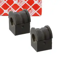 2x febi 45044 Stabilisatorlager Stabilager f&uuml;r RENAULT Laguna 2 Vorderachse 8200455604