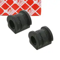 2x febi 27324 Stabilisatorlager f&uuml;r VW Polo 9N 9A SKODA Fabia 1 6Y Vorderachse 6Q0411314F