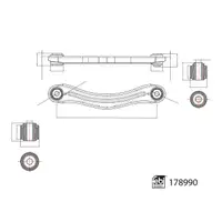 febi Querlenker f&uuml;r MERCEDES GL-Klasse X164 M-Klasse W164 R-Klasse W251 hinten links oben