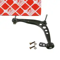 febi 34647 PROKIT Querlenker Lenker + Hydrolager f&uuml;r BMW 3er E36 Z3 vorne unten links